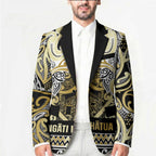 Aotearoa Iwi Ngati Whatua Blazer Maori Wharenui House Tribal Pattern