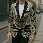 Aotearoa Iwi Ngati Whatua Blazer Maori Wharenui House Tribal Pattern