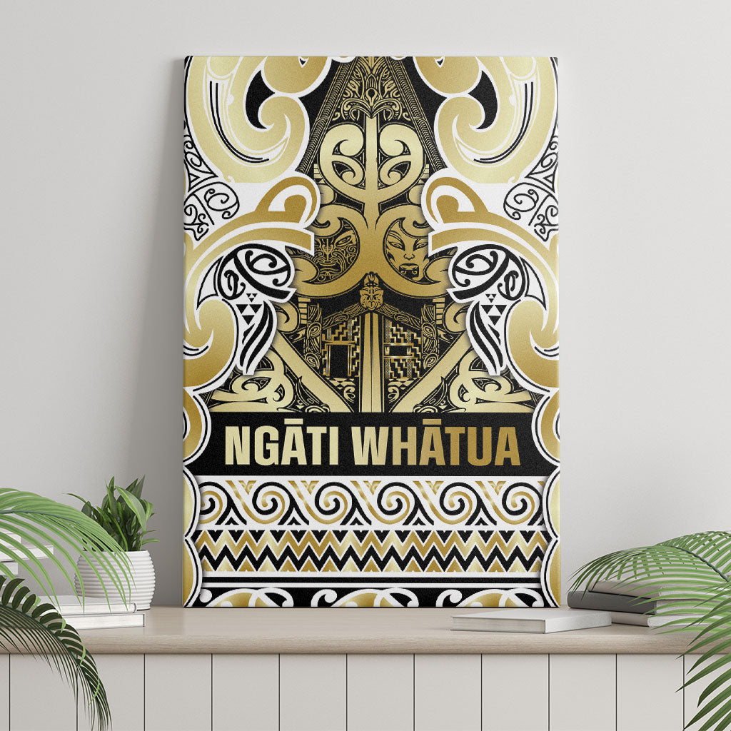 Aotearoa Iwi Ngati Whatua Canvas Wall Art Maori Wharenui House Tribal Pattern