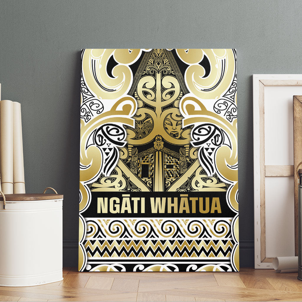 Aotearoa Iwi Ngati Whatua Canvas Wall Art Maori Wharenui House Tribal Pattern