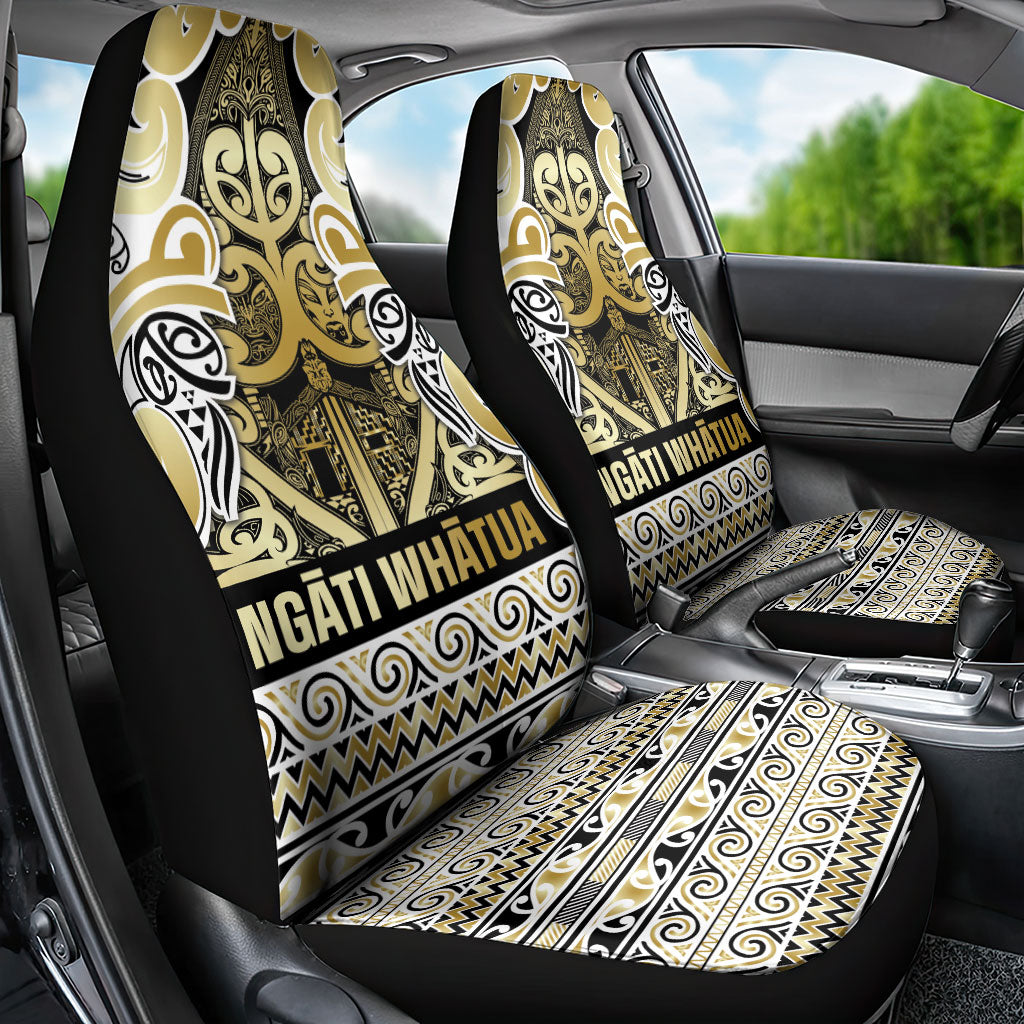 Aotearoa Iwi Ngati Whatua Car Seat Cover Maori Wharenui House Tribal Pattern