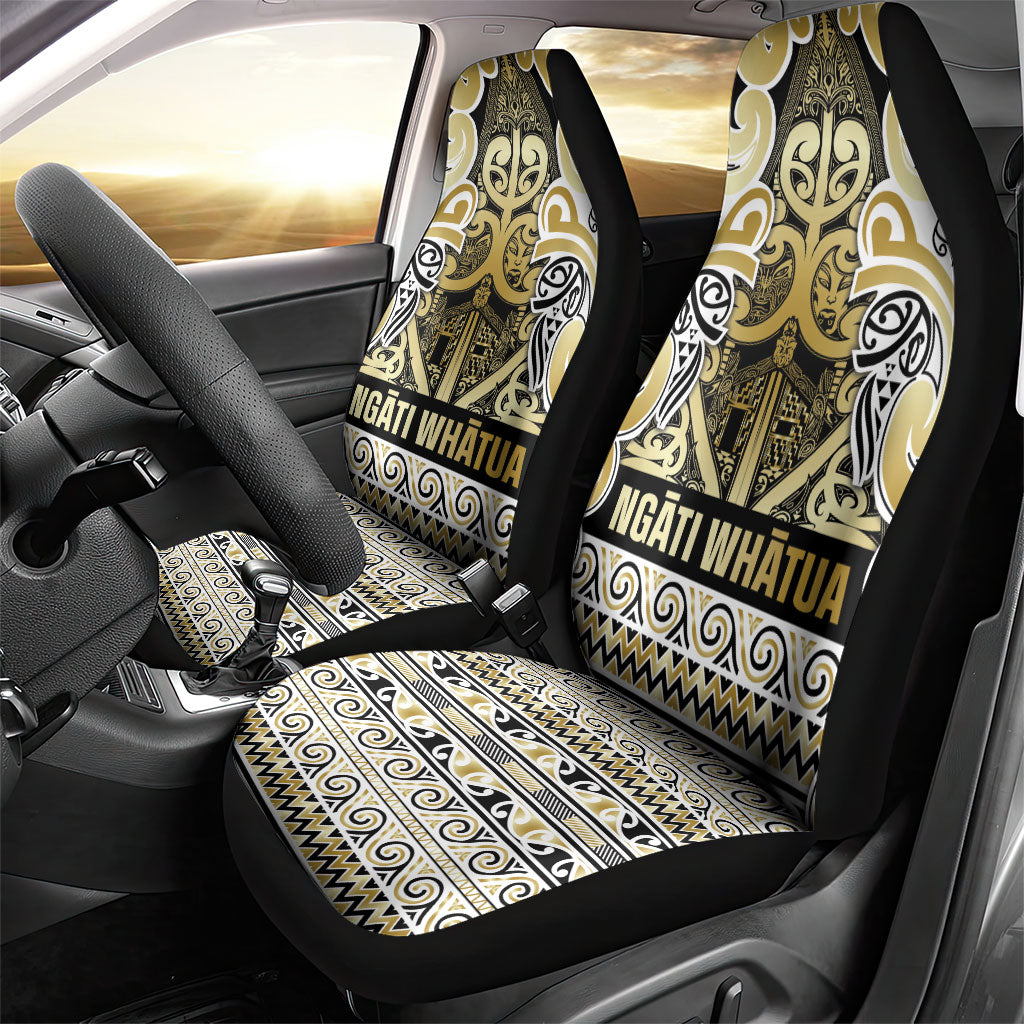 Aotearoa Iwi Ngati Whatua Car Seat Cover Maori Wharenui House Tribal Pattern