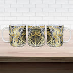 Aotearoa Iwi Ngati Whatua Ceramic Mug Maori Wharenui House Tribal Pattern
