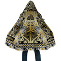 Aotearoa Iwi Ngati Whatua Cloak Maori Wharenui House Tribal Pattern