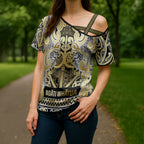 Aotearoa Iwi Ngati Whatua Cross Shoulder Shirt Maori Wharenui House Tribal Pattern