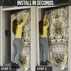 Aotearoa Iwi Ngati Whatua Door Cover Maori Wharenui House Tribal Pattern
