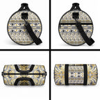 Aotearoa Iwi Ngati Whatua Duffle Bag Maori Wharenui House Tribal Pattern