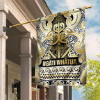 Aotearoa Iwi Ngati Whatua Garden Flag Maori Wharenui House Tribal Pattern