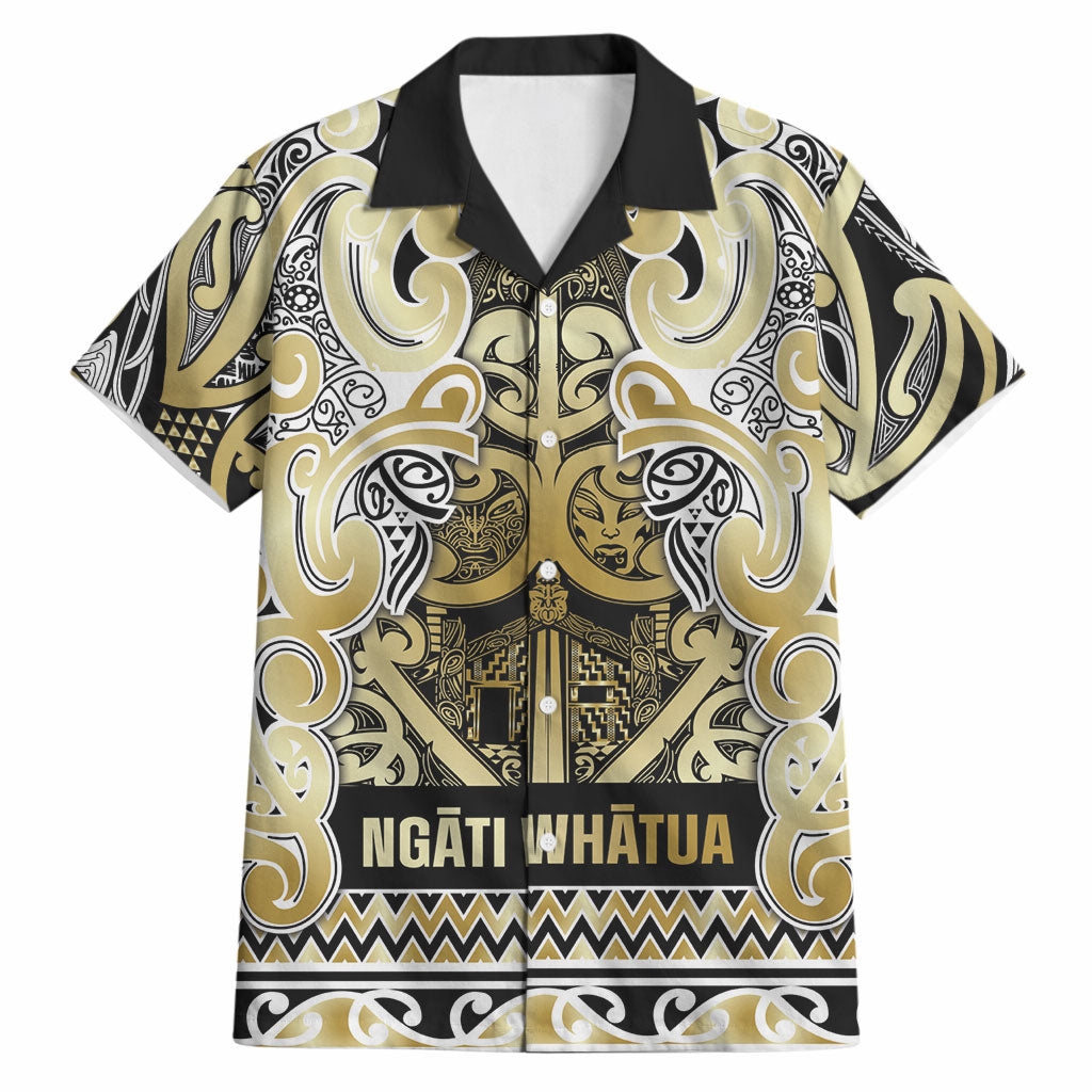 Aotearoa Iwi Ngati Whatua Hawaiian Shirt Maori Wharenui House Tribal Pattern