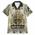 Aotearoa Iwi Ngati Whatua Hawaiian Shirt Maori Wharenui House Tribal Pattern