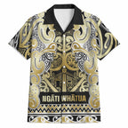 Aotearoa Iwi Ngati Whatua Hawaiian Shirt Maori Wharenui House Tribal Pattern