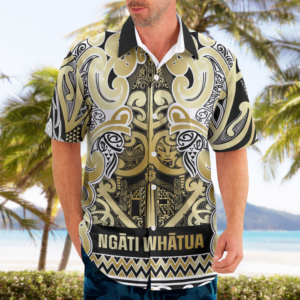 Aotearoa Iwi Ngati Whatua Hawaiian Shirt Maori Wharenui House Tribal Pattern