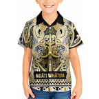 Aotearoa Iwi Ngati Whatua Hawaiian Shirt Maori Wharenui House Tribal Pattern