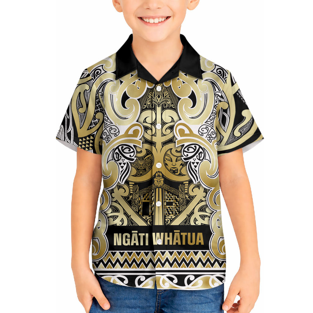Aotearoa Iwi Ngati Whatua Hawaiian Shirt Maori Wharenui House Tribal Pattern