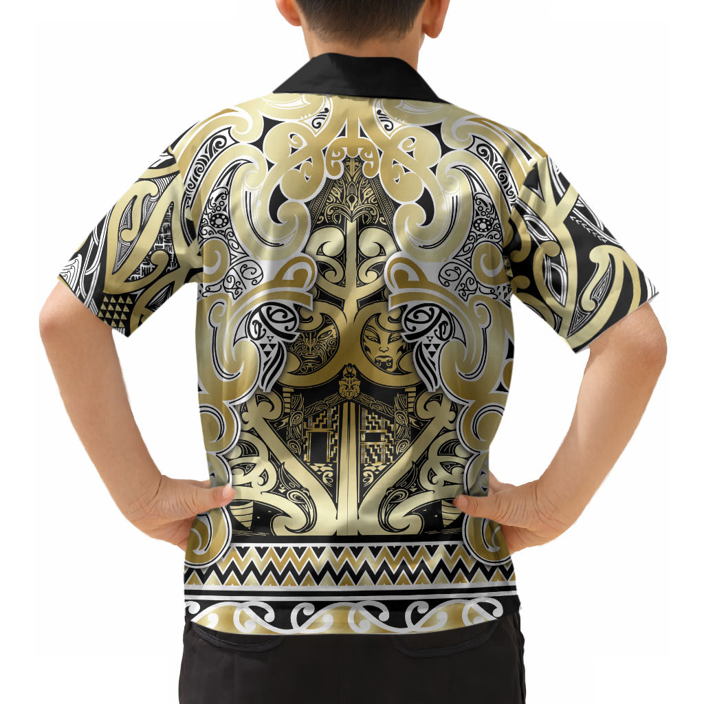 Aotearoa Iwi Ngati Whatua Hawaiian Shirt Maori Wharenui House Tribal Pattern