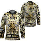 Aotearoa Iwi Ngati Whatua Hockey Jersey Maori Wharenui House Tribal Pattern
