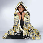 Aotearoa Iwi Ngati Whatua Hooded Blanket Maori Wharenui House Tribal Pattern