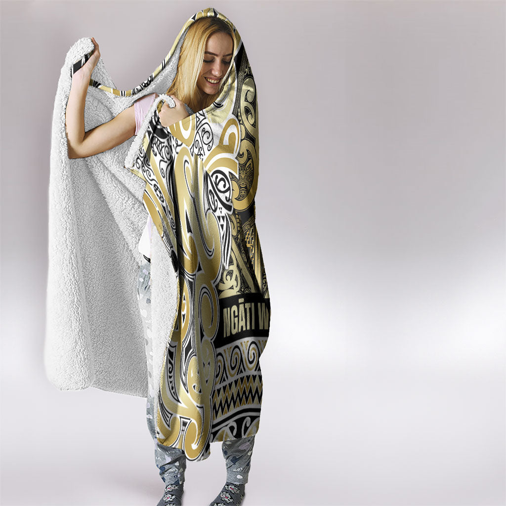 Aotearoa Iwi Ngati Whatua Hooded Blanket Maori Wharenui House Tribal Pattern