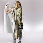 Aotearoa Iwi Ngati Whatua Hooded Blanket Maori Wharenui House Tribal Pattern