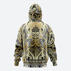 Aotearoa Iwi Ngati Whatua Hoodie Maori Wharenui House Tribal Pattern