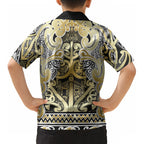 Aotearoa Iwi Ngati Whatua Kid Hawaiian Shirt Maori Wharenui House Tribal Pattern