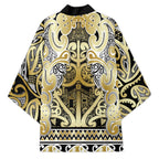 Aotearoa Iwi Ngati Whatua Kimono Maori Wharenui House Tribal Pattern