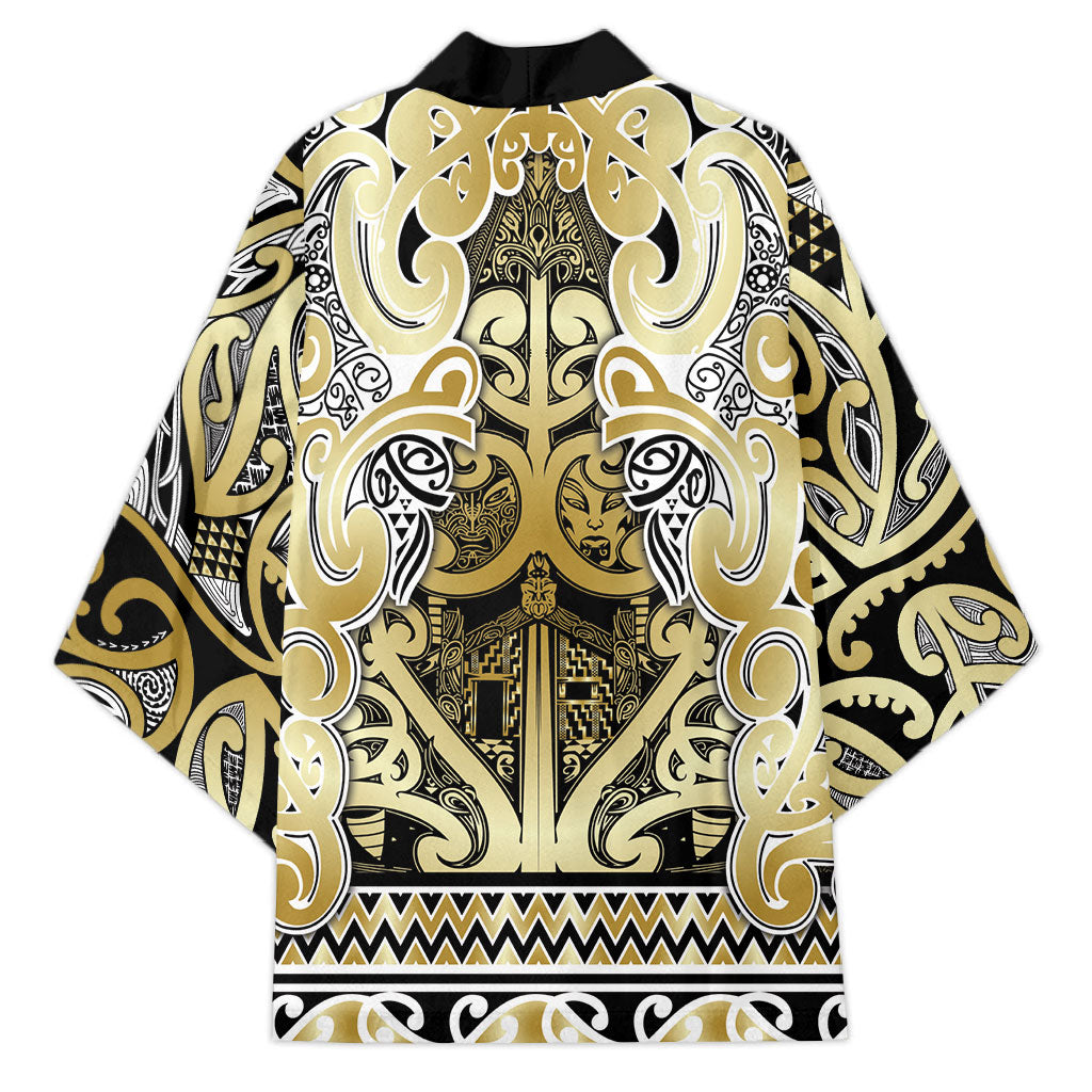 Aotearoa Iwi Ngati Whatua Kimono Maori Wharenui House Tribal Pattern