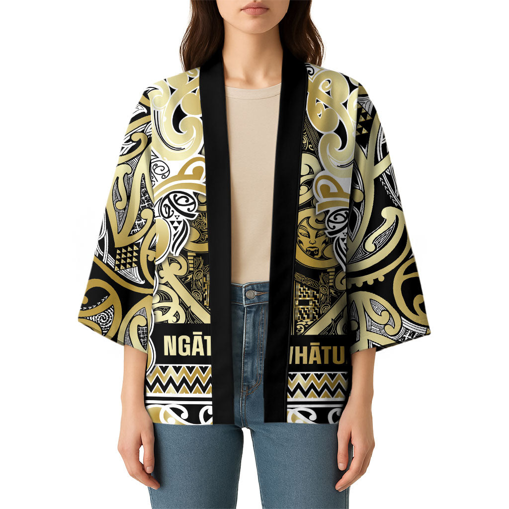 Aotearoa Iwi Ngati Whatua Kimono Maori Wharenui House Tribal Pattern