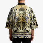 Aotearoa Iwi Ngati Whatua Kimono Maori Wharenui House Tribal Pattern