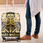 Aotearoa Iwi Ngati Whatua Luggage Cover Maori Wharenui House Tribal Pattern