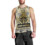 Aotearoa Iwi Ngati Whatua Men Tank Top Maori Wharenui House Tribal Pattern