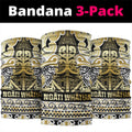 Aotearoa Iwi Ngati Whatua Neck Gaiter Maori Wharenui House Tribal Pattern