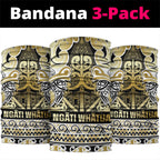 Aotearoa Iwi Ngati Whatua Neck Gaiter Maori Wharenui House Tribal Pattern