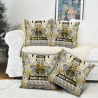 Aotearoa Iwi Ngati Whatua Pillow Cover Maori Wharenui House Tribal Pattern