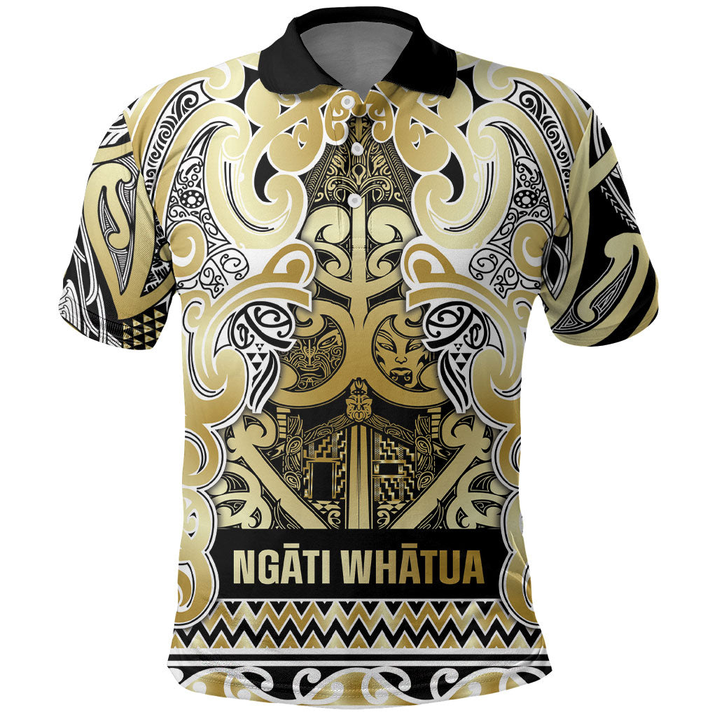 Aotearoa Iwi Ngati Whatua Polo Shirt Maori Wharenui House Tribal Pattern
