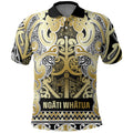Aotearoa Iwi Ngati Whatua Polo Shirt Maori Wharenui House Tribal Pattern