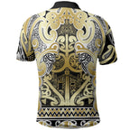 Aotearoa Iwi Ngati Whatua Polo Shirt Maori Wharenui House Tribal Pattern