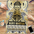 Aotearoa Iwi Ngati Whatua Puzzle Maori Wharenui House Tribal Pattern