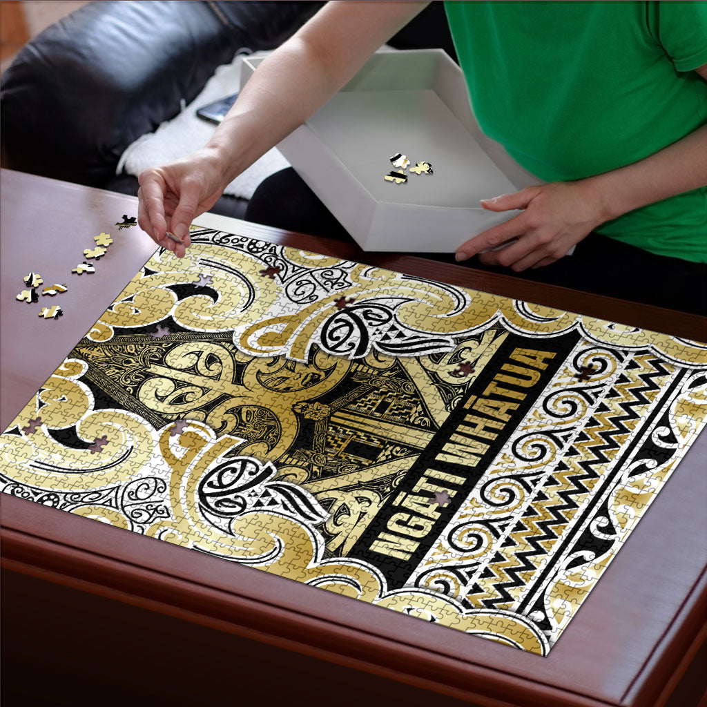 Aotearoa Iwi Ngati Whatua Puzzle Maori Wharenui House Tribal Pattern