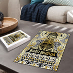 Aotearoa Iwi Ngati Whatua Puzzle Maori Wharenui House Tribal Pattern