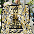 Aotearoa Iwi Ngati Whatua Quilt Maori Wharenui House Tribal Pattern