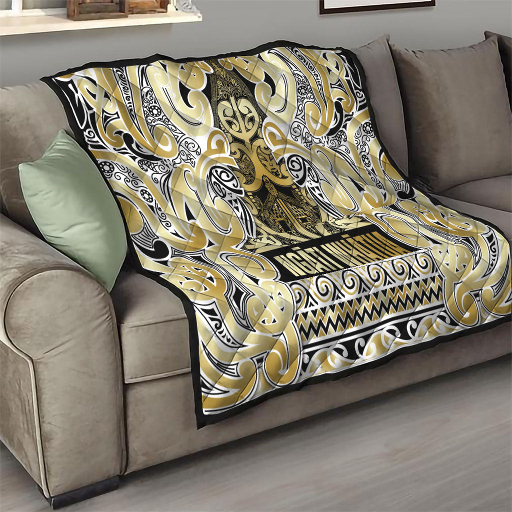 Aotearoa Iwi Ngati Whatua Quilt Maori Wharenui House Tribal Pattern