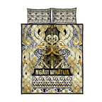Aotearoa Iwi Ngati Whatua Quilt Bed Set Maori Wharenui House Tribal Pattern