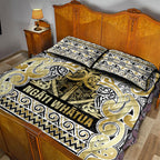 Aotearoa Iwi Ngati Whatua Quilt Bed Set Maori Wharenui House Tribal Pattern