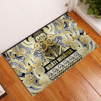 Aotearoa Iwi Ngati Whatua Rubber Doormat Maori Wharenui House Tribal Pattern