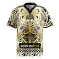 Aotearoa Iwi Ngati Whatua Rugby Jersey Maori Wharenui House Tribal Pattern