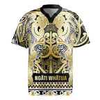 Aotearoa Iwi Ngati Whatua Rugby Jersey Maori Wharenui House Tribal Pattern