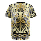 Aotearoa Iwi Ngati Whatua Rugby Jersey Maori Wharenui House Tribal Pattern