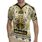 Aotearoa Iwi Ngati Whatua Rugby Jersey Maori Wharenui House Tribal Pattern