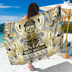 Aotearoa Iwi Ngati Whatua Sarong Maori Wharenui House Tribal Pattern